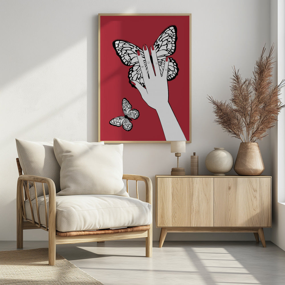 Holding a Butterfly | Poster