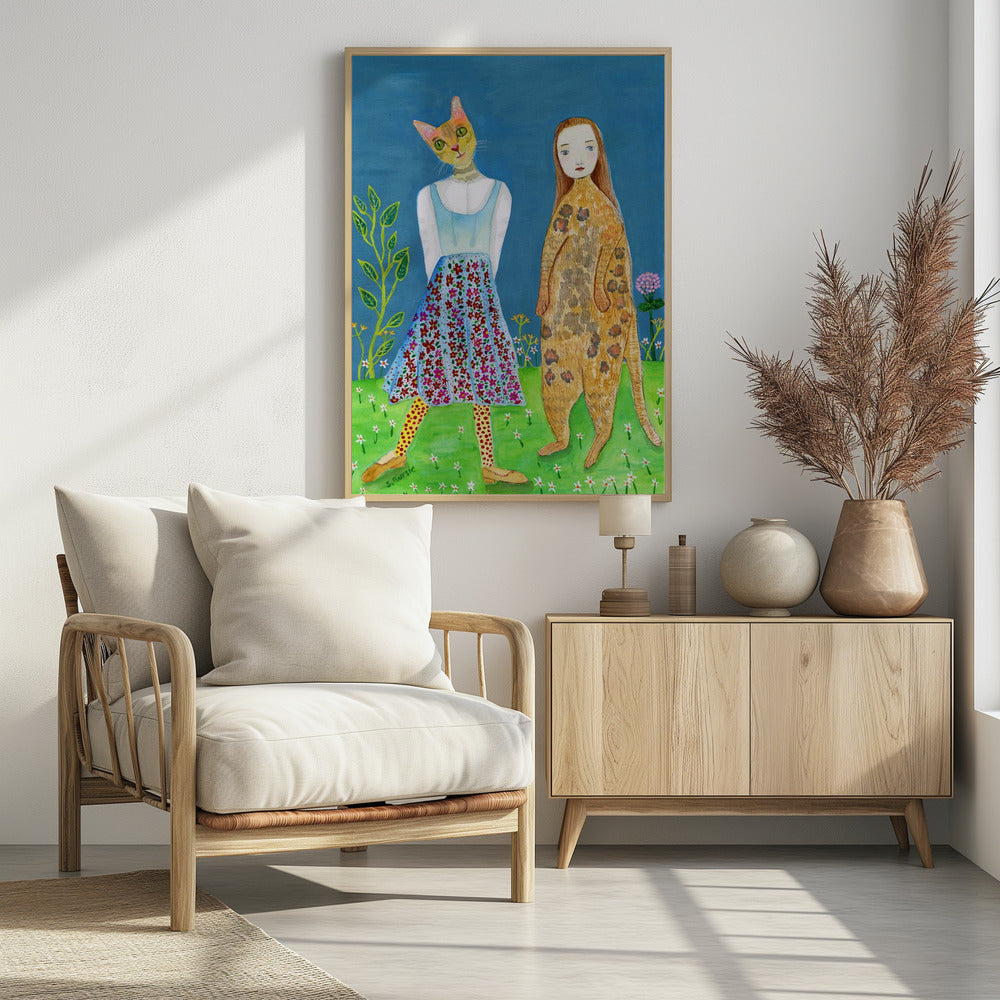 Vertauschte Köpfe – Katzenliebhaber | Poster