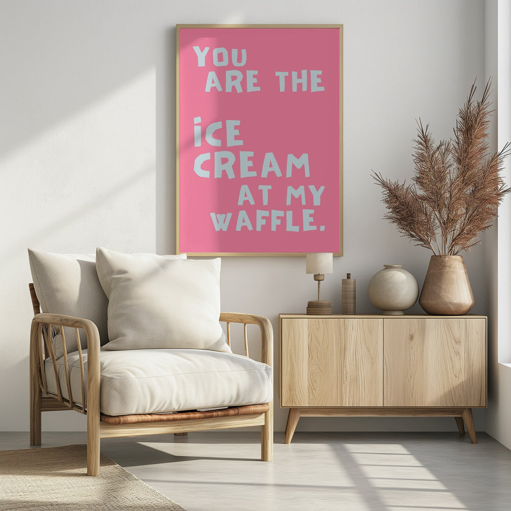 Icecream at my waffle | Poster