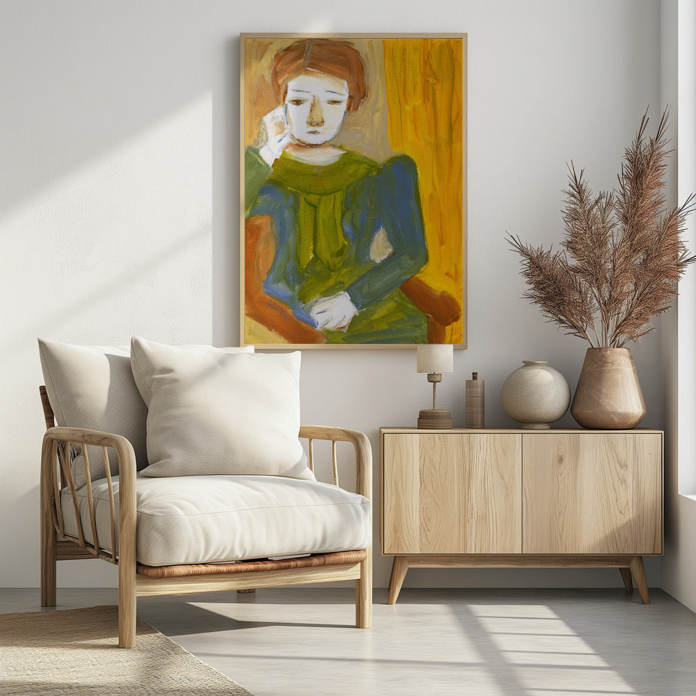 Denkende Dame | Poster