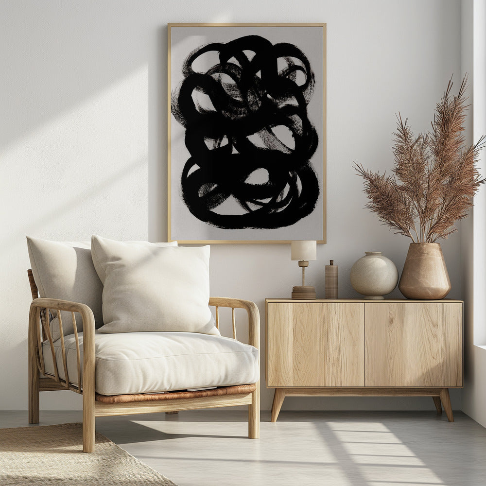 Abstrakte Pinselstriche 84 | Poster