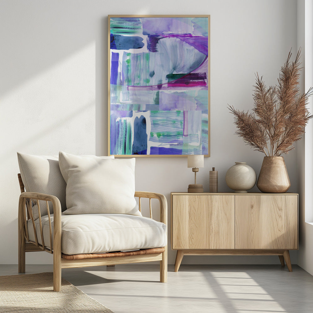 Plum Purple Lilac Abstract 2 | Poster