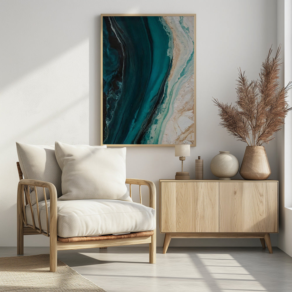 Oceanic Marble Flow | Poster