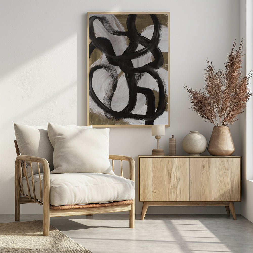 Abstract Brush Strokes 127X | Poster
