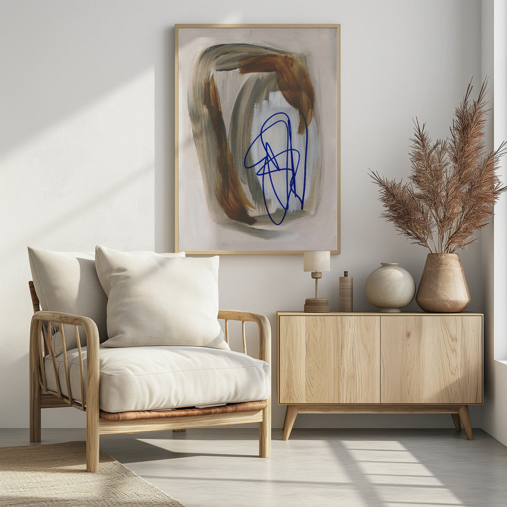 Abstract Brush Strokes 156 | Poster