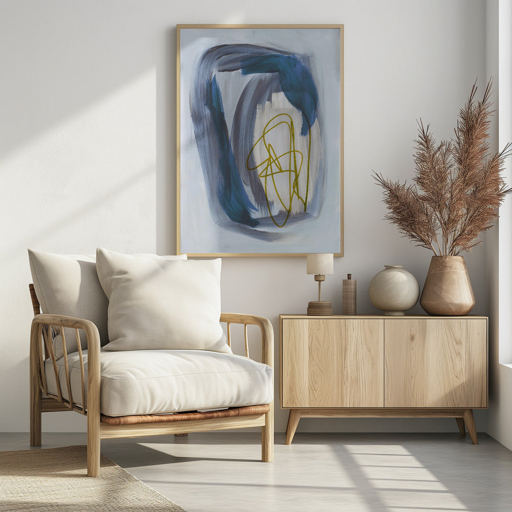 Abstract Brush Strokes 156X | Poster