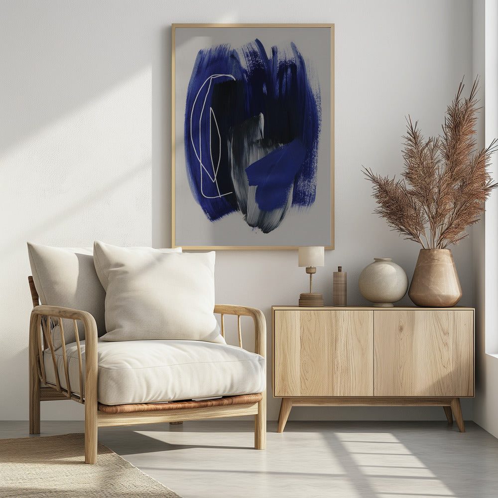 Abstract Brush Strokes 158 | Poster