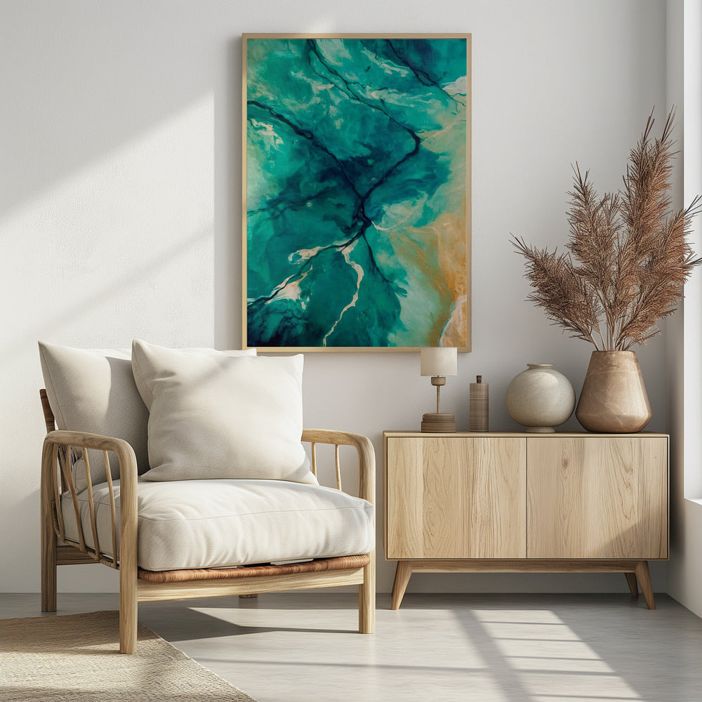 Luftlandschaften und fließendes Wasser | Poster