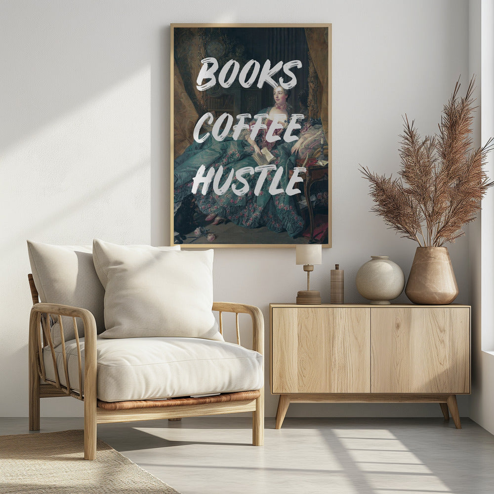 Bücherkaffeeweiß Ratioiso | Poster