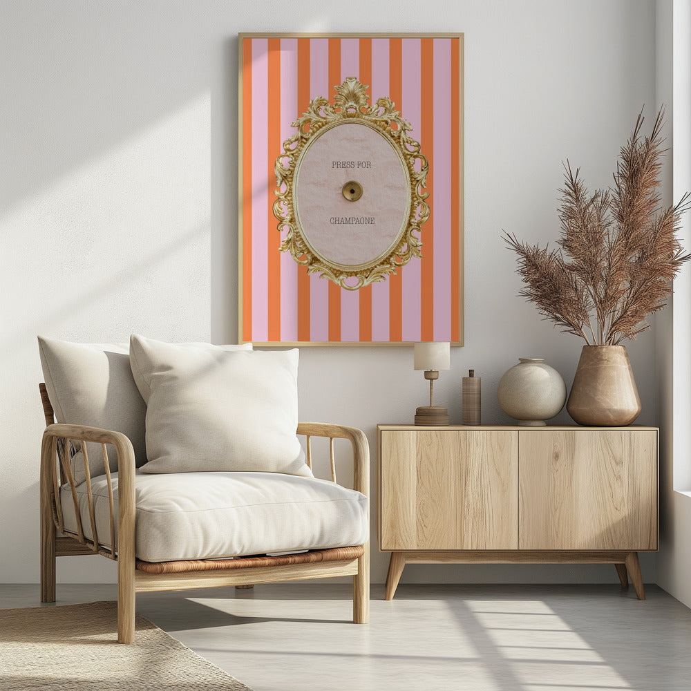 Champagnerrosaorange Verhältnis2x3 | Poster