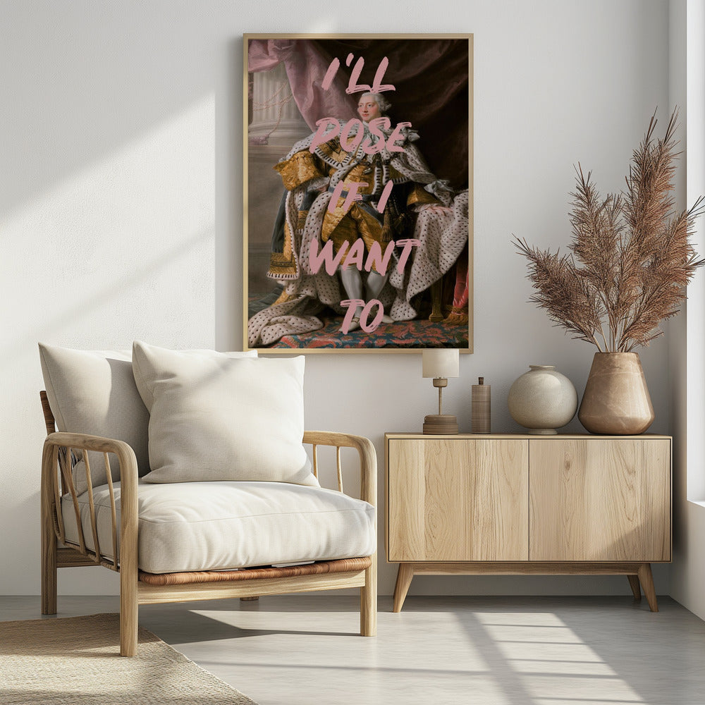 Kingposerpink Verhältnis 2x3 | Poster
