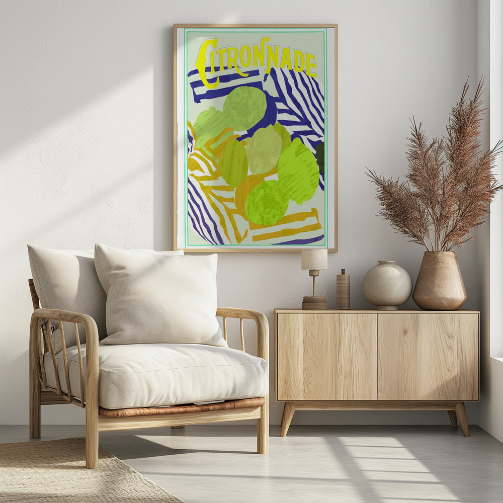 Zitronengelb und Grün | Poster