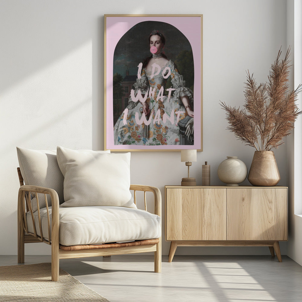 PINK ICH MACHE, WAS ICH WILL MAXIMALISTISCHE KUNST | Poster