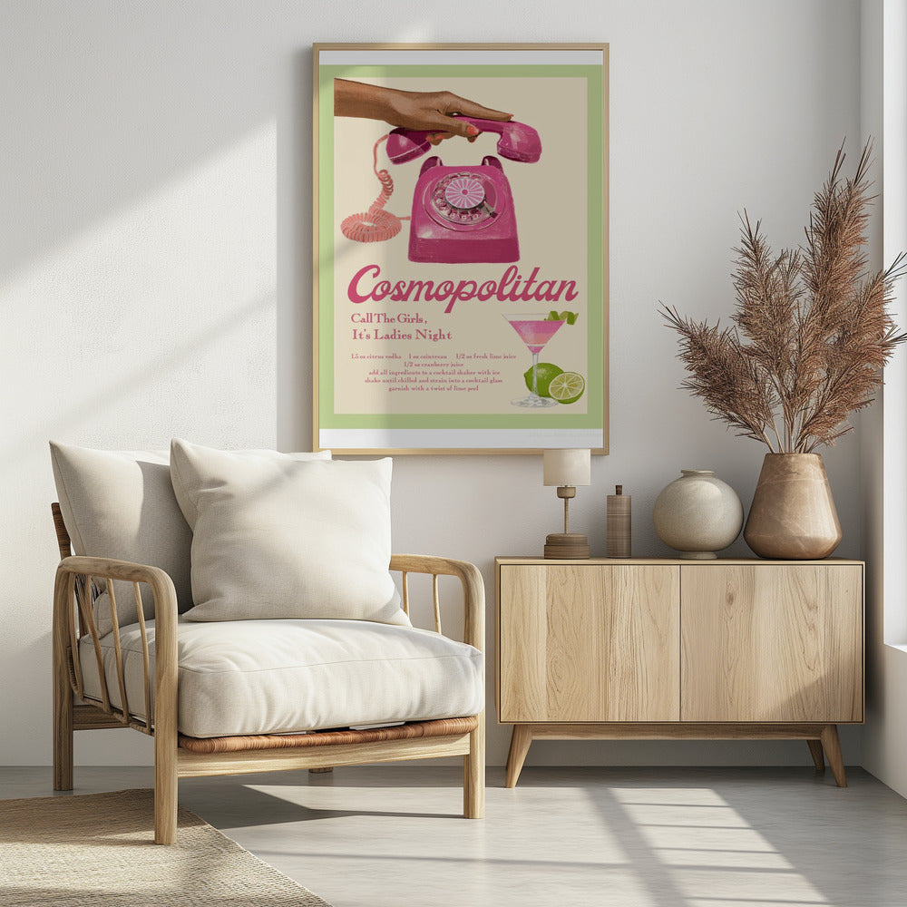 JLR Cocktails Cosmopolitan | Poster