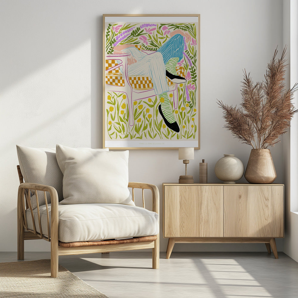 Jlr Ruhe im Garten 2 | Poster