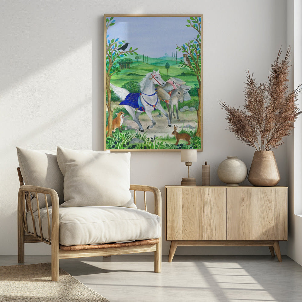 Die Harmonie von Natur und Tierleben, | Poster