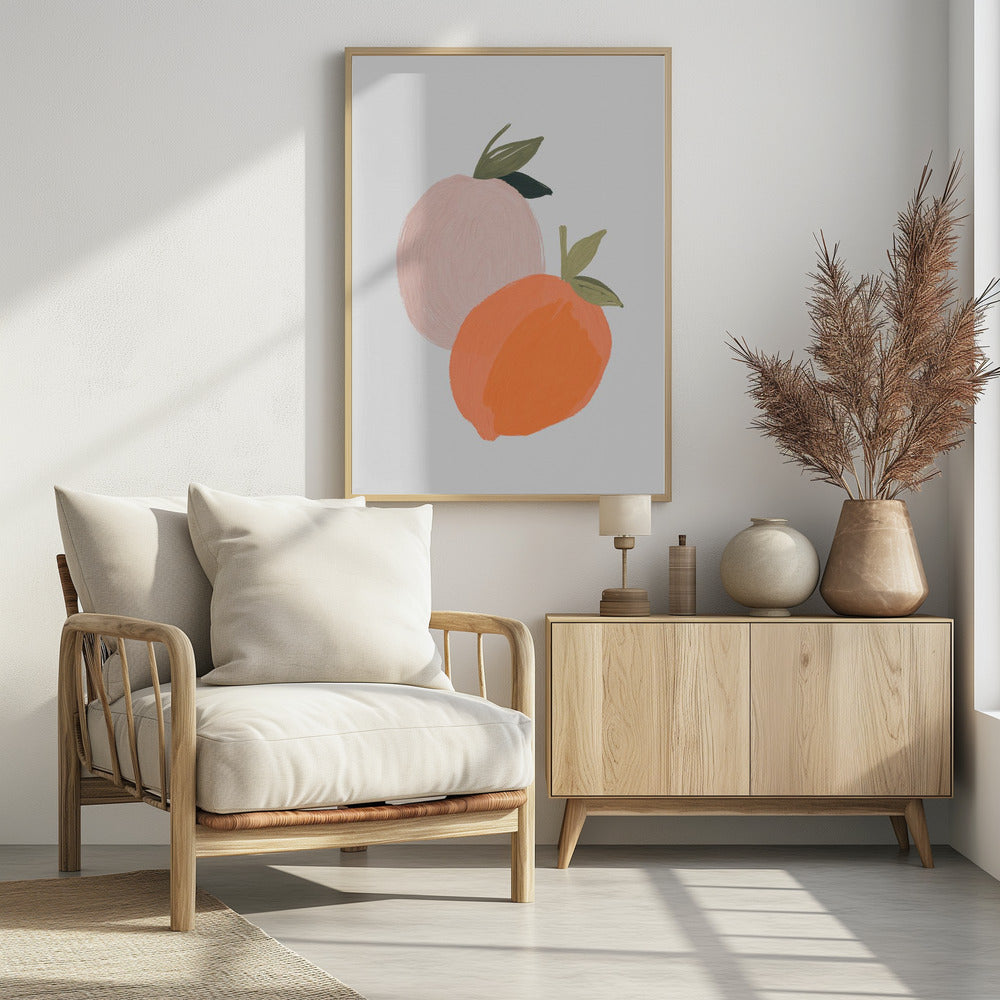Painted Peach | Poster
