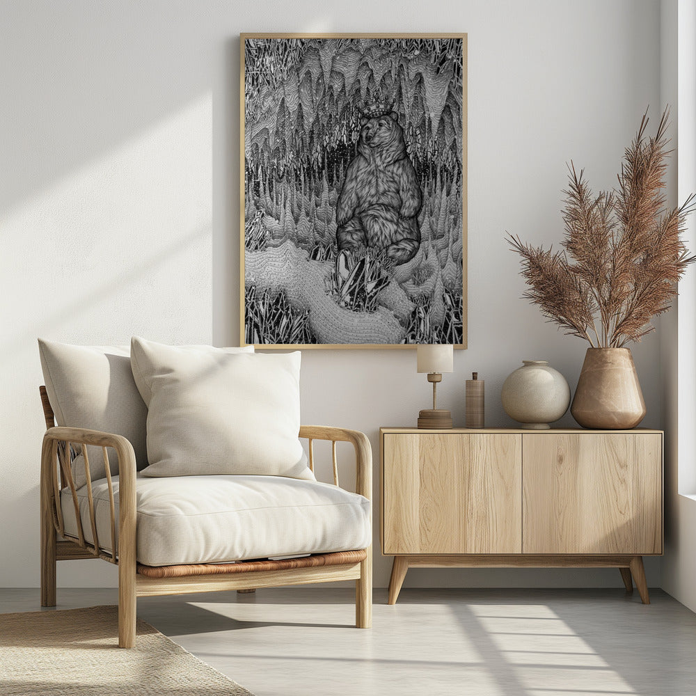 Cave of the Bear King Large | Poster