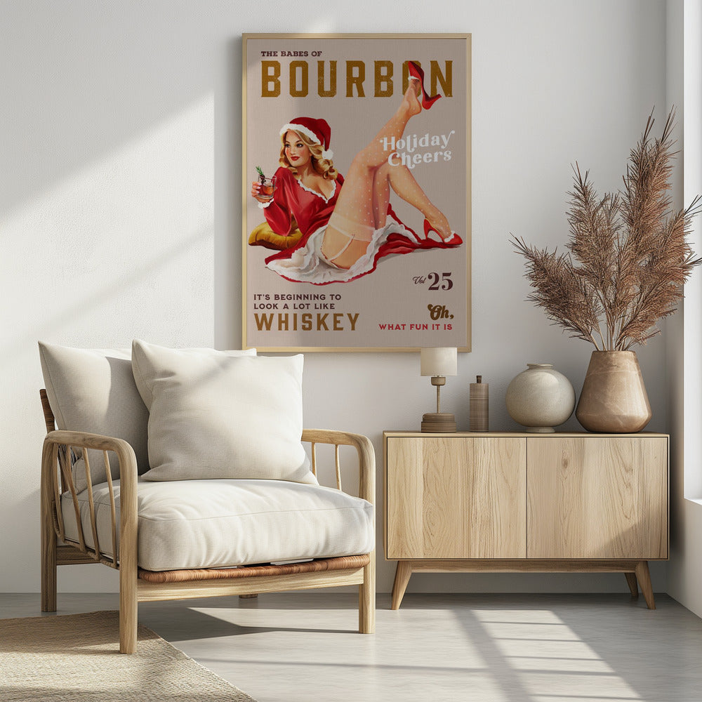 Babes of Bourbon Vol 25 Weihnachtsstimmung Weihnachts-Pinup | Poster