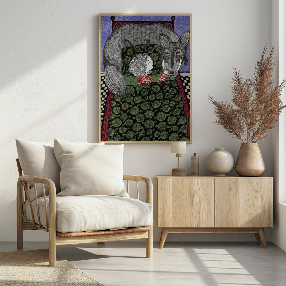 Mädchen und Wolf | Poster