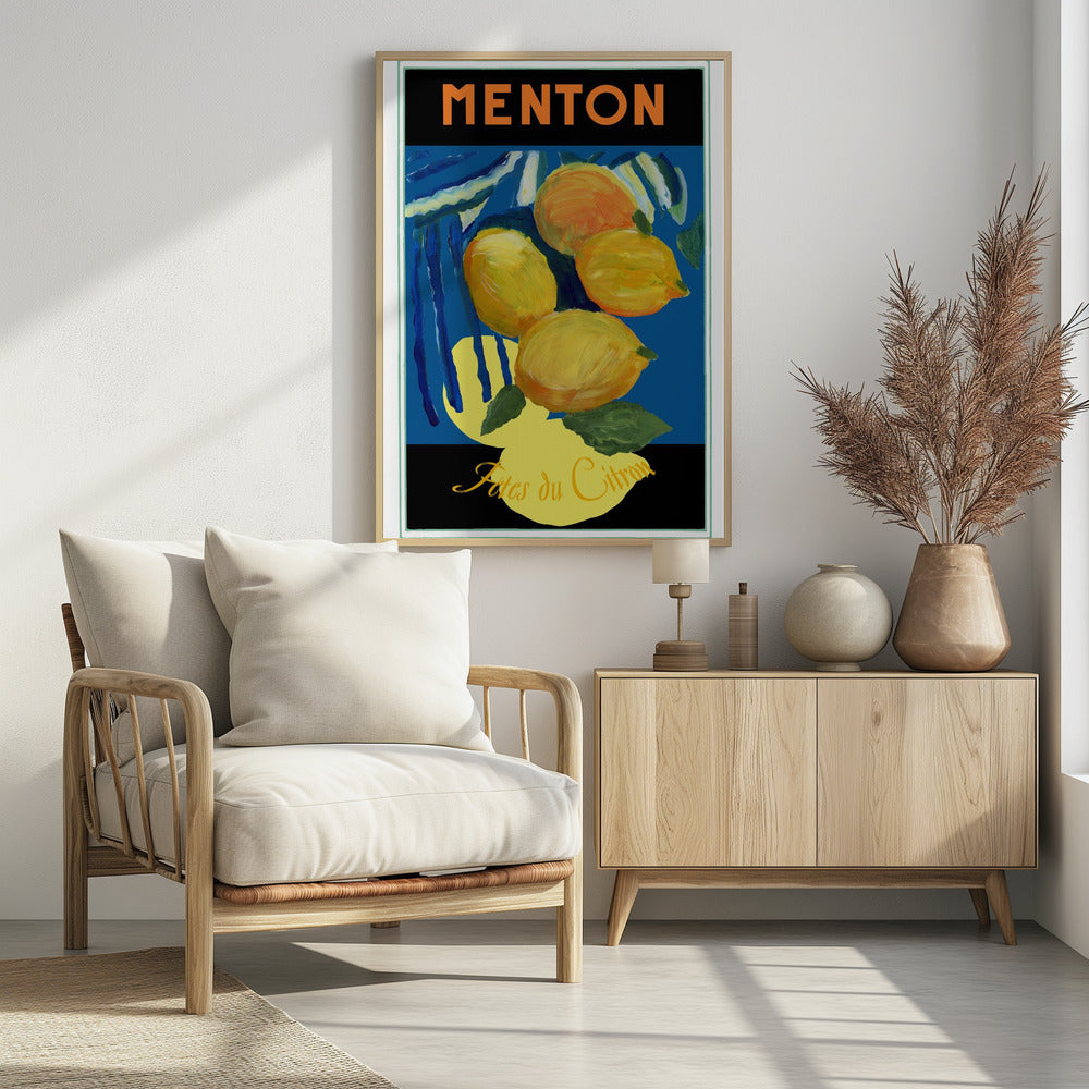 Zitronen Menton Zitrusfrucht Poster | Poster
