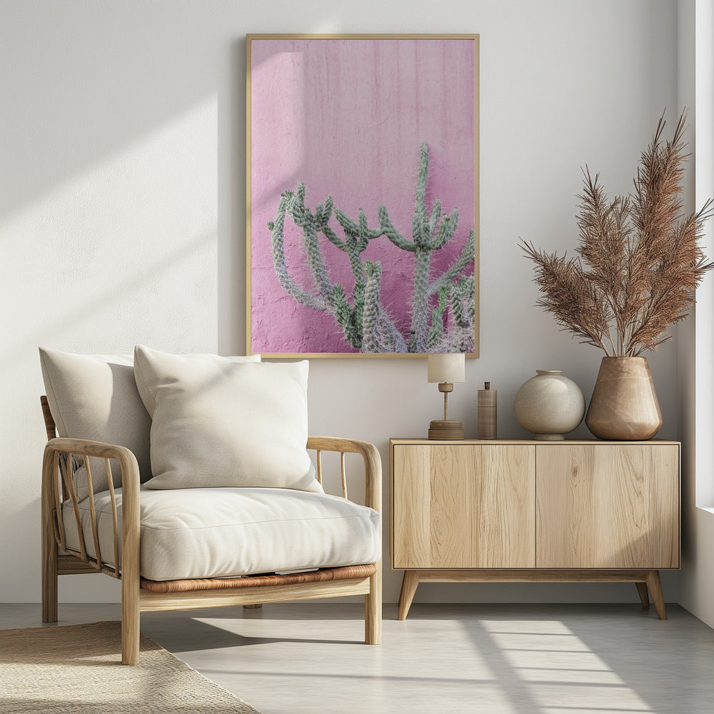 Cactus On Pink | Poster