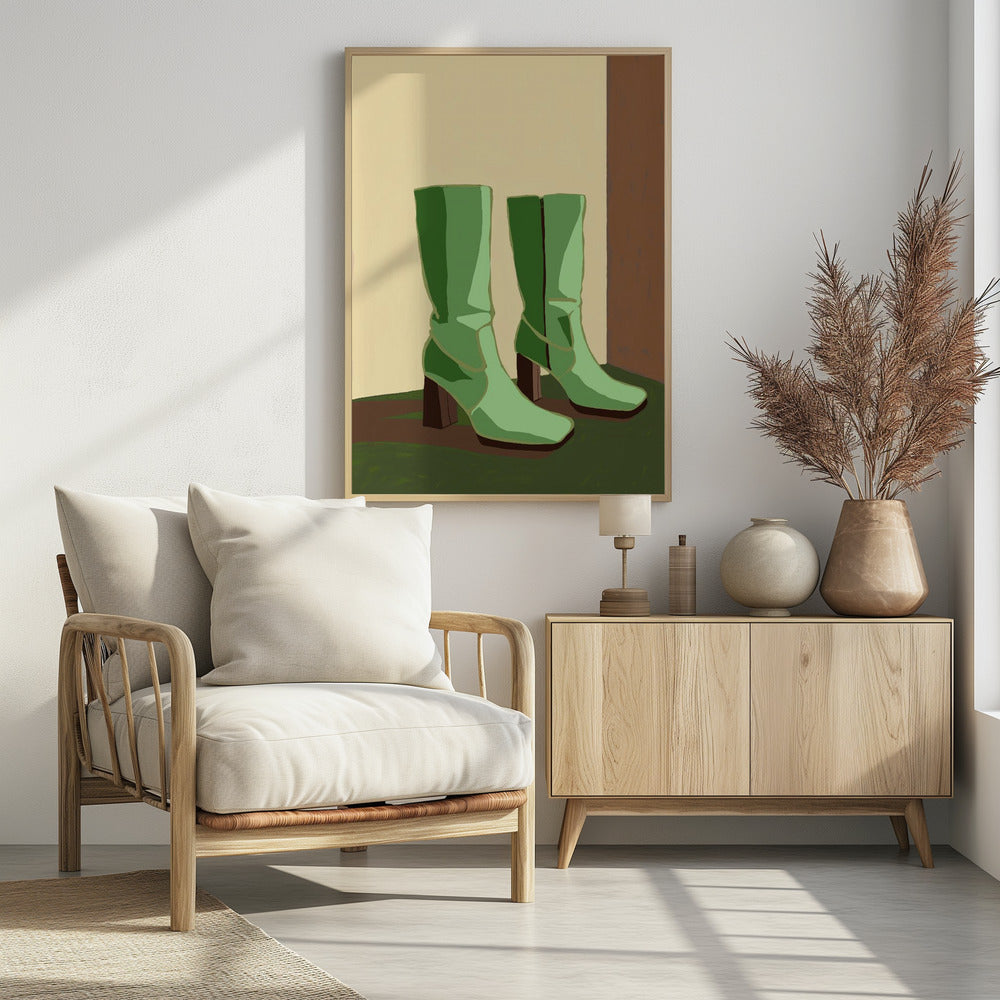Grüne Stiefel | Poster