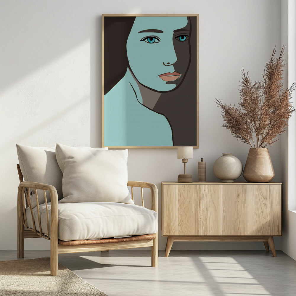 Blaue Frau | Poster