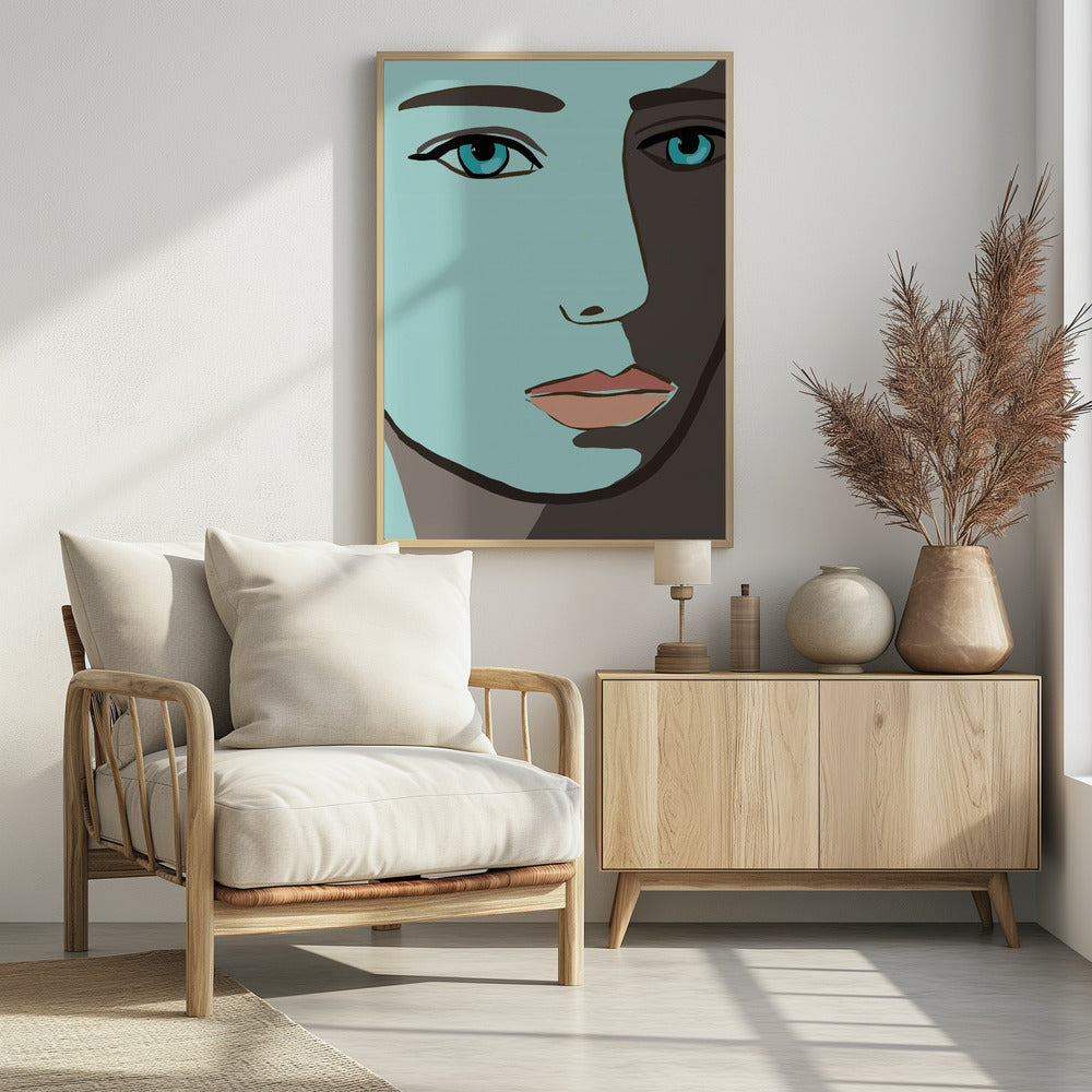 Blaues Gesicht | Poster