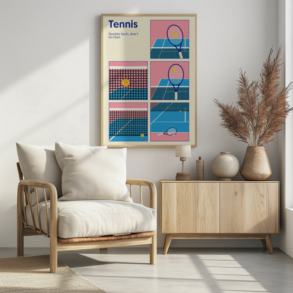Poster Tennis Double Vault | Poster