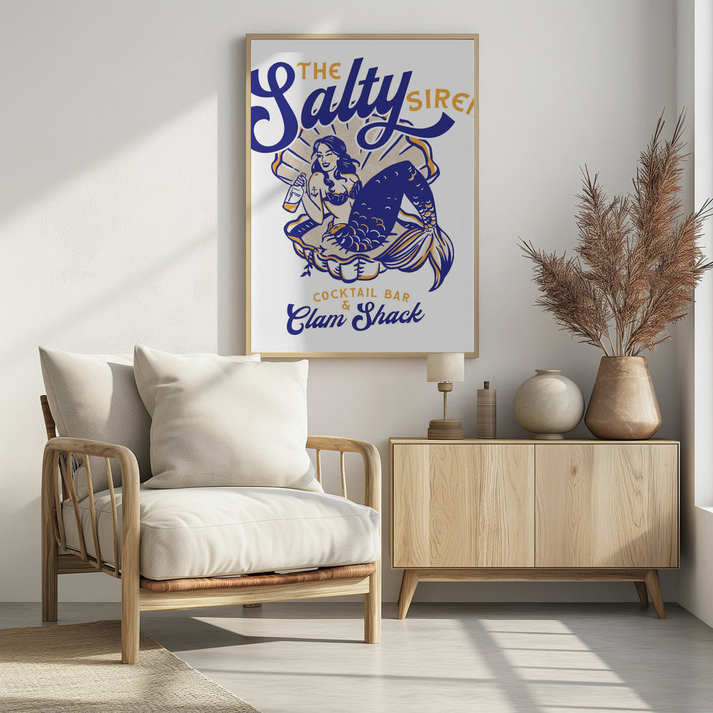 Salty Siren Cocktail Bar & Clam Shack Meerjungfrau | Poster