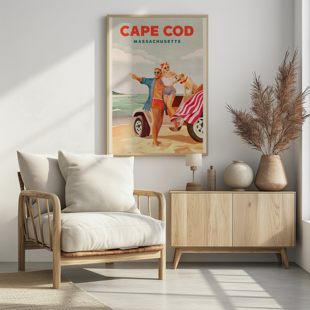 Cape Cod, Massachusetts, Sommer-Strandkunst, Poster