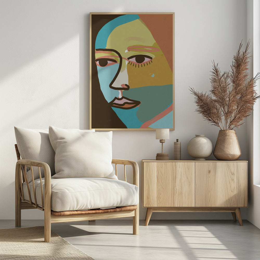 Abstraktes Gesicht | Poster