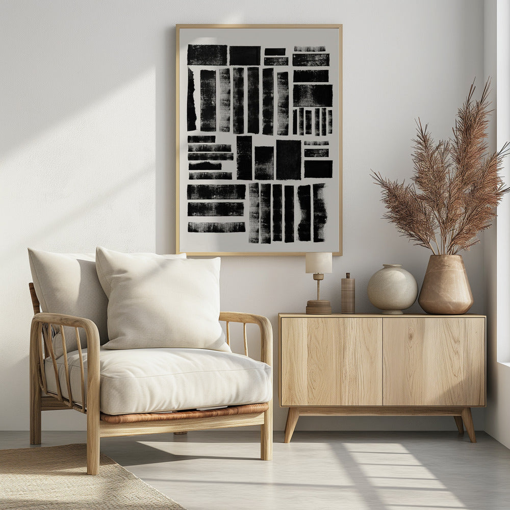 Monochrome Blocks | Poster