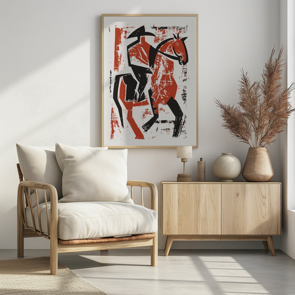 Abstrakter Reiter | Poster