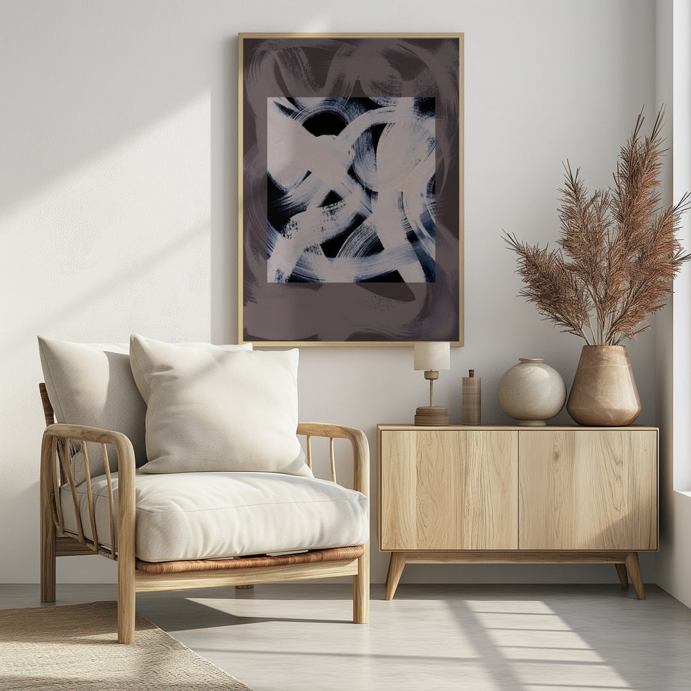 Abstrakte Pinselstriche 164X | Poster