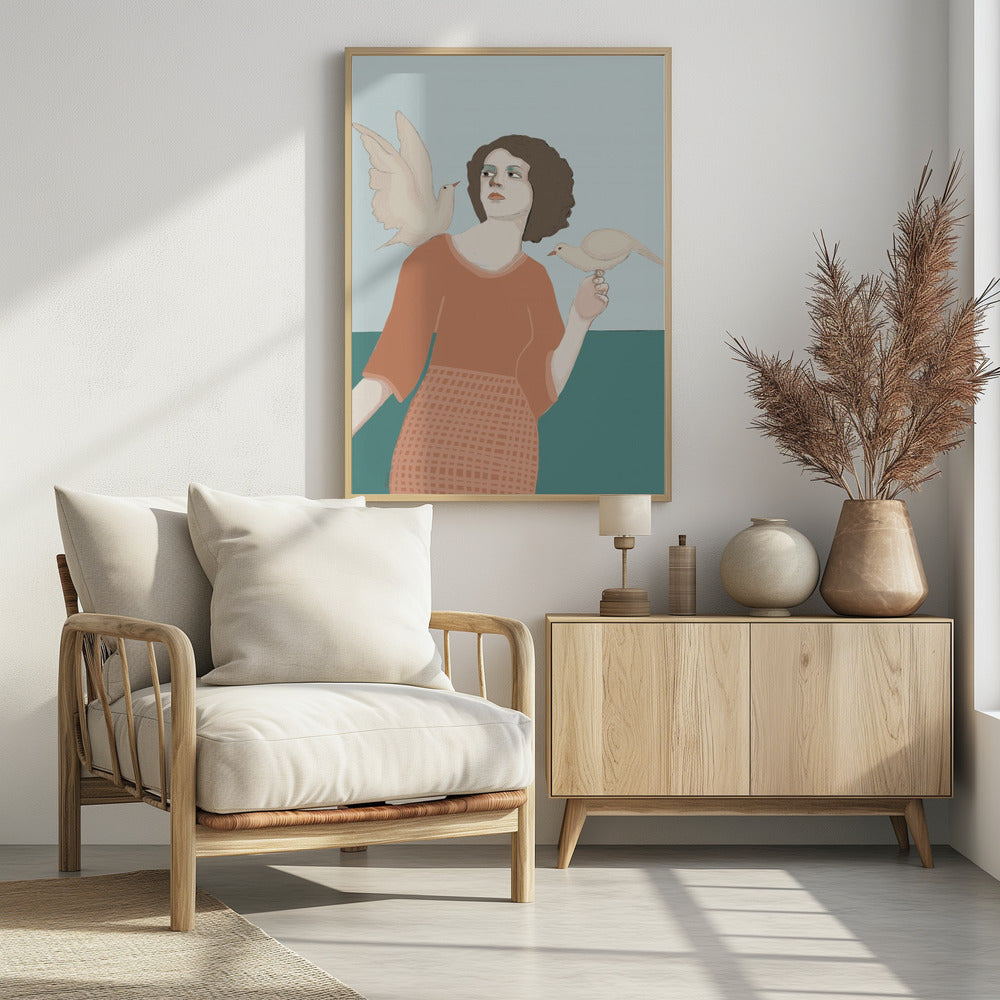 Friedenstaube Dame | Poster