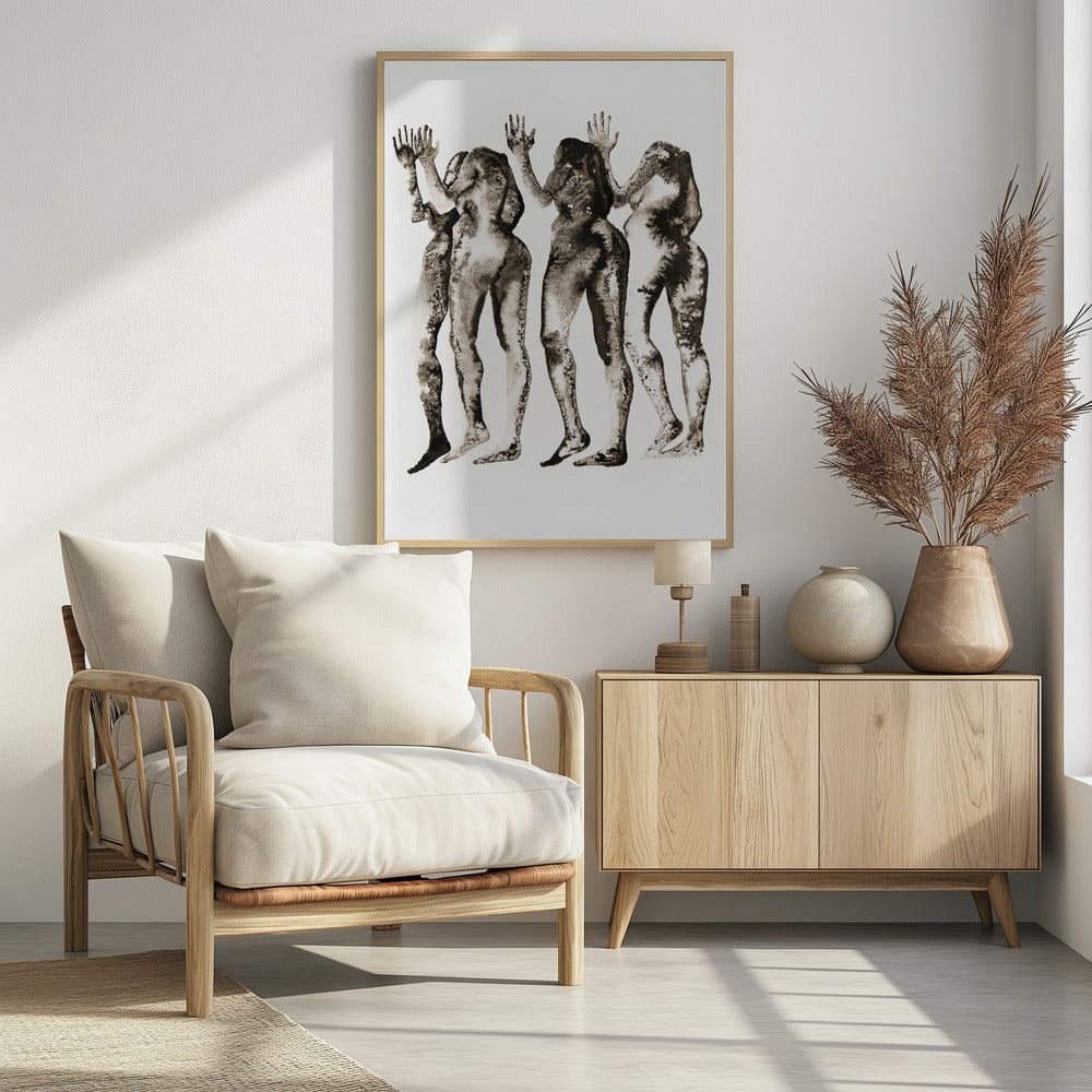4 Figuren (kopflos) | Poster