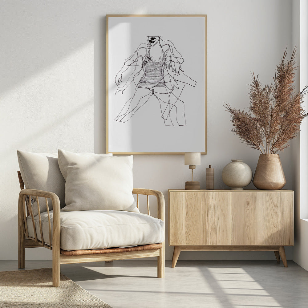 Bewegungsstudie Figur Nr. 2 | Poster