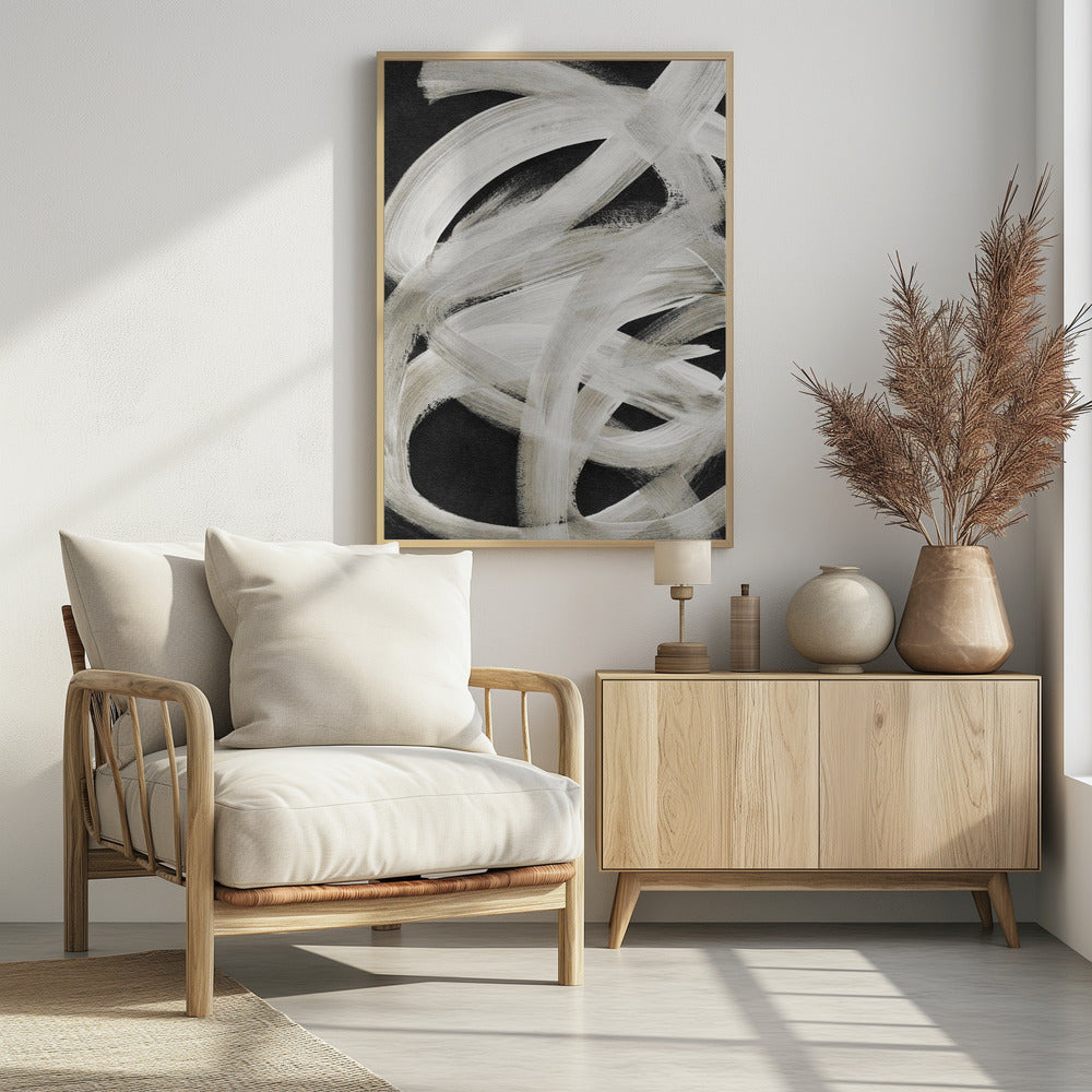 Abstract Brush Strokes 129 | Poster