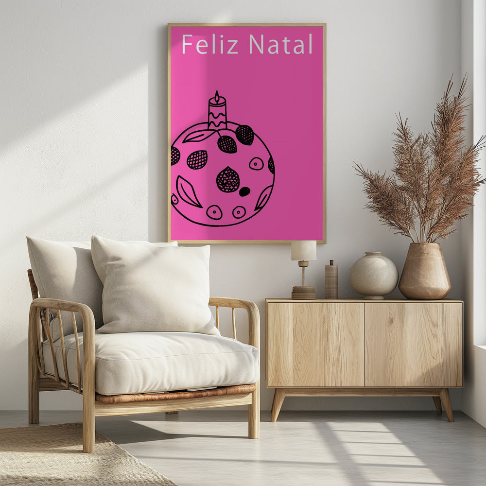 Bows and Baubles: Feliz Natal Christmas | Poster