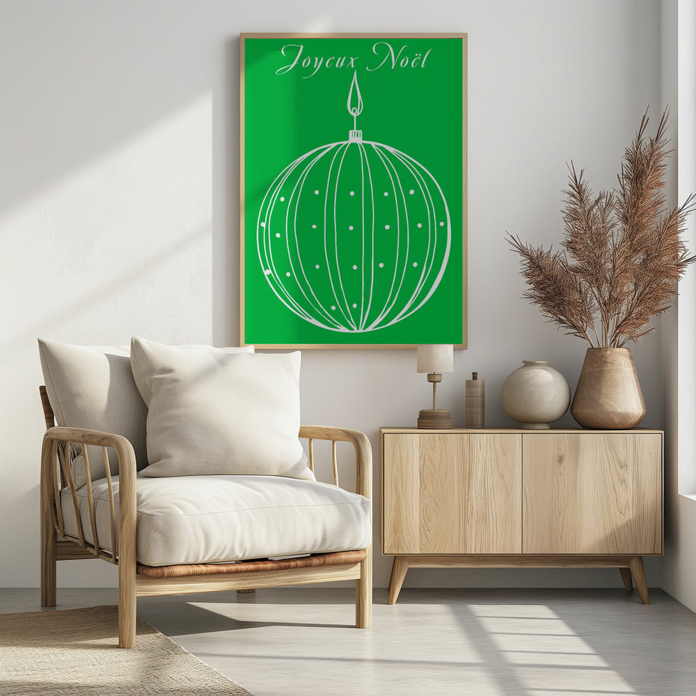 Bows and Baubles: Joyeux Noël Christmas | Poster