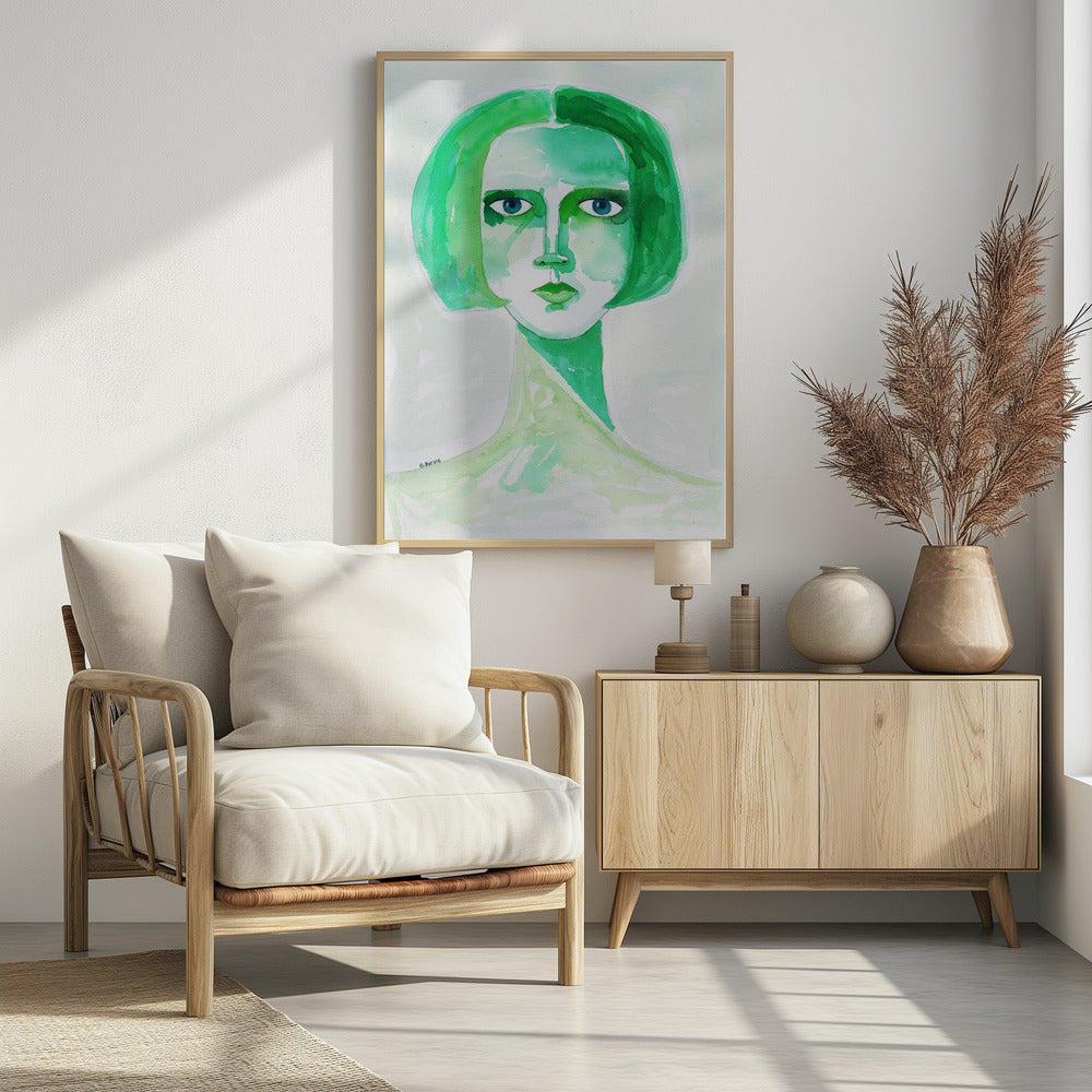 Grünes Mädchen | Poster