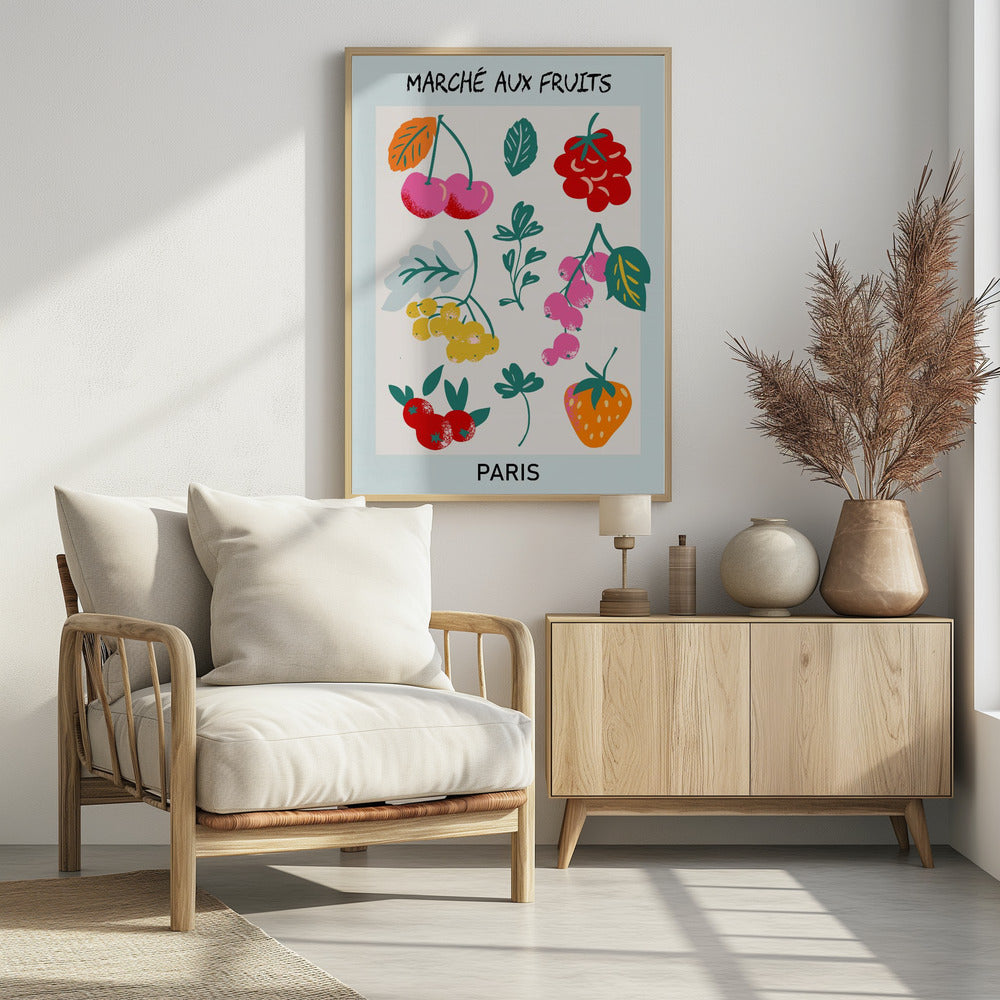 Obstmarkt Paris | Poster