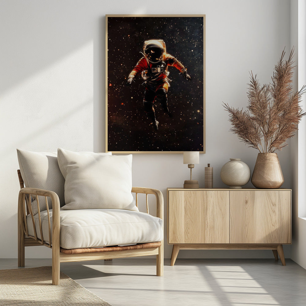 Ein Astronaut im Weltraum | Poster
