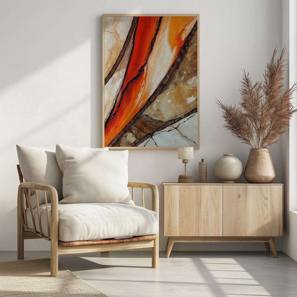 Fiery Canyon Veins | Poster