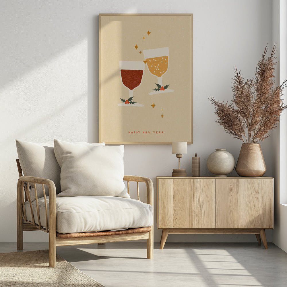 Wünsch dir was zum Anstoßen der Gläser | Poster