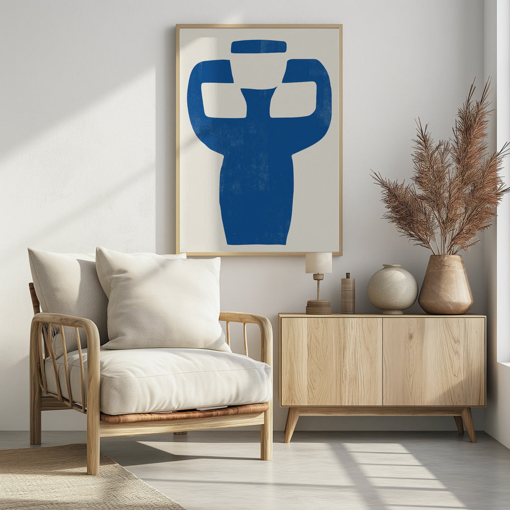 Vase Blau 04 | Poster