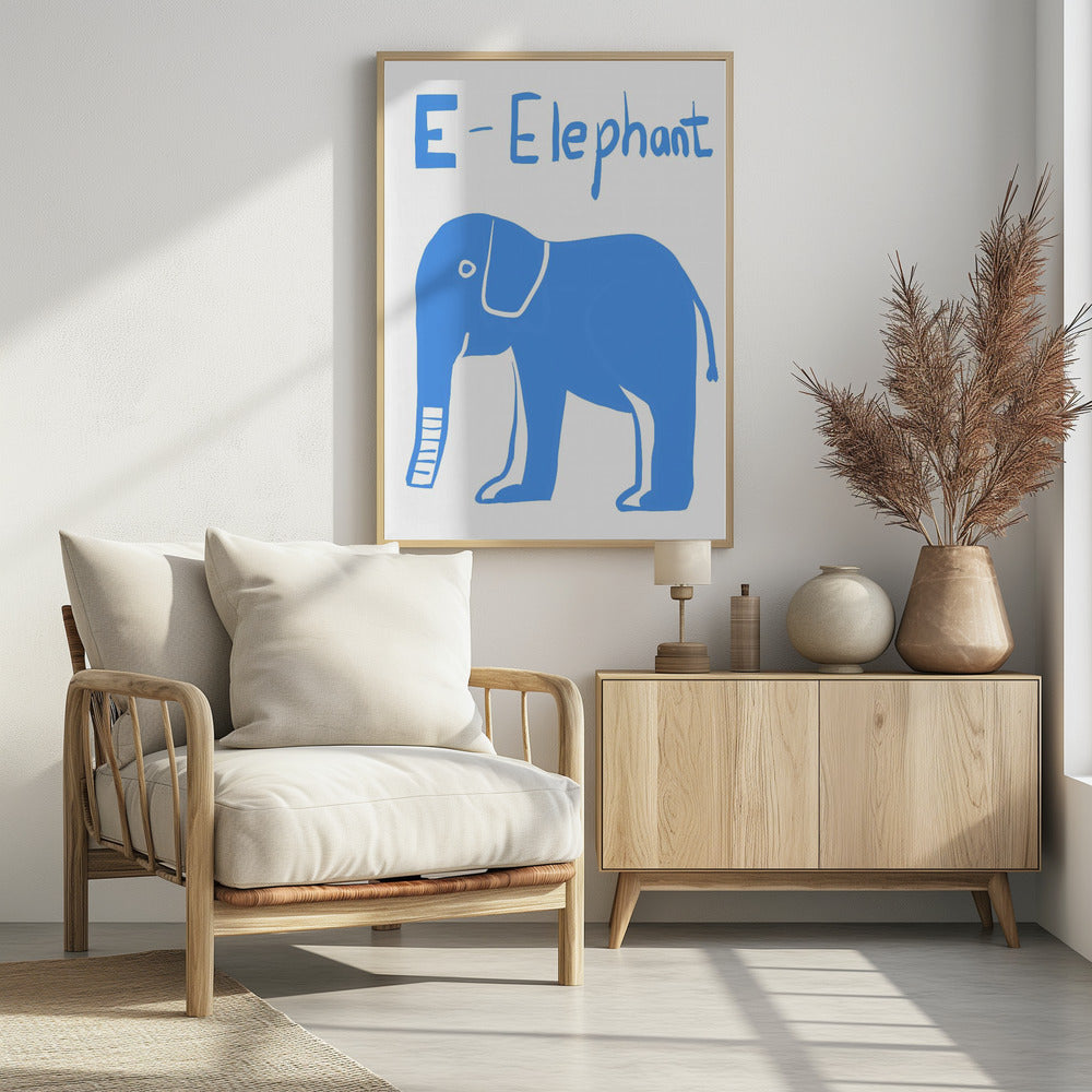 Großer blauer Elefant | Poster