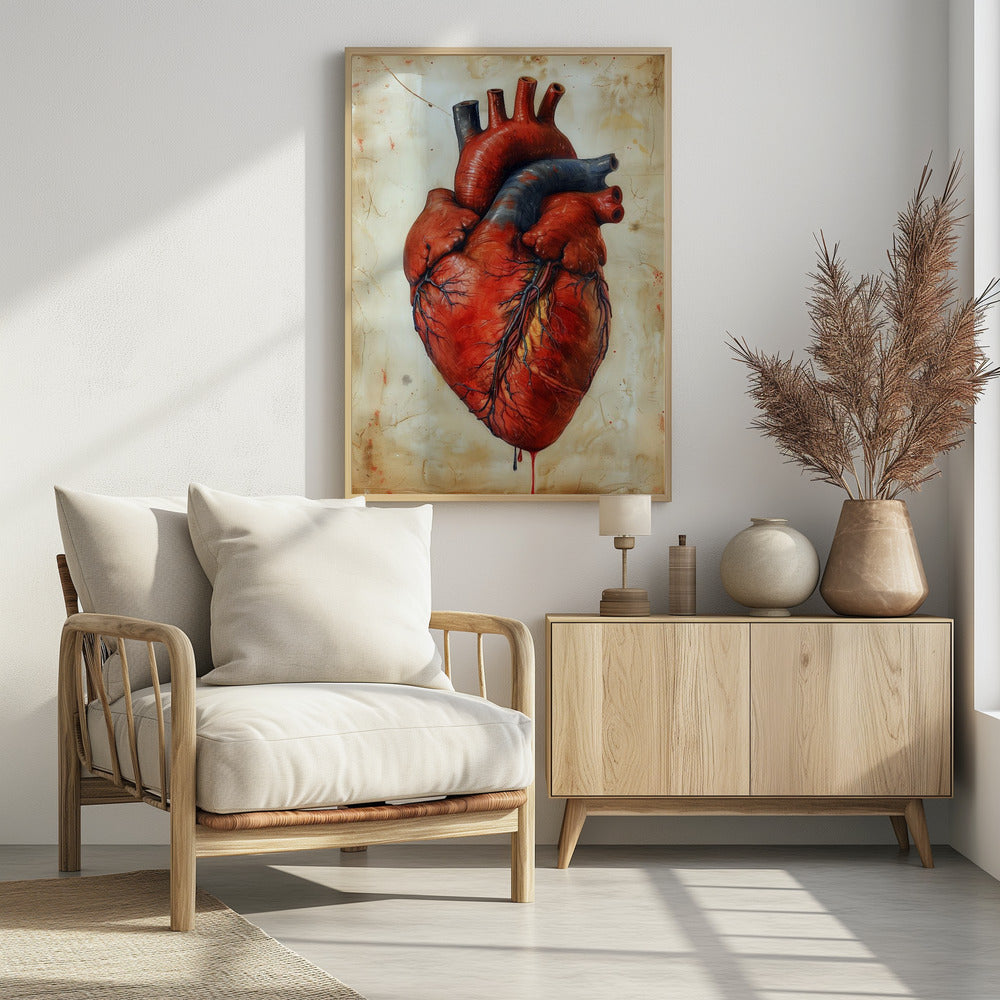 Anatomie Kunst 3 Herz | Poster